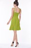 ColsBM Kylee Green Oasis Modern Sleeveless Half Backless Chiffon Knee Length Edging Bridesmaid Dresses