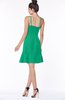 ColsBM Kylee Sea Green Modern Sleeveless Half Backless Chiffon Knee Length Edging Bridesmaid Dresses