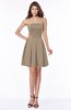 ColsBM Hadlee Almondine Brown Luxury A-line Sleeveless Knee Length Plainness Bridesmaid Dresses