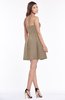 ColsBM Hadlee Almondine Brown Luxury A-line Sleeveless Knee Length Plainness Bridesmaid Dresses