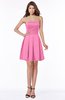 ColsBM Hadlee Carnation Pink Luxury A-line Sleeveless Knee Length Plainness Bridesmaid Dresses