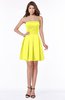 ColsBM Hadlee Pale Yellow Luxury A-line Sleeveless Knee Length Plainness Bridesmaid Dresses