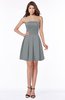 ColsBM Hadlee Silver Sconce Luxury A-line Sleeveless Knee Length Plainness Bridesmaid Dresses