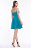 ColsBM Hadlee Teal Luxury A-line Sleeveless Knee Length Plainness Bridesmaid Dresses