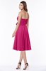 ColsBM Tibby Beetroot Purple Modest A-line Sleeveless Half Backless Knee Length Flower Bridesmaid Dresses