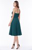 ColsBM Tibby Blue Green Modest A-line Sleeveless Half Backless Knee Length Flower Bridesmaid Dresses