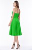 ColsBM Tibby Classic Green Modest A-line Sleeveless Half Backless Knee Length Flower Bridesmaid Dresses