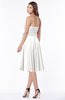 ColsBM Tibby Cloud White Modest A-line Sleeveless Half Backless Knee Length Flower Bridesmaid Dresses