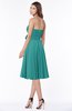 ColsBM Tibby Emerald Green Modest A-line Sleeveless Half Backless Knee Length Flower Bridesmaid Dresses