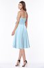 ColsBM Tibby Ice Blue Modest A-line Sleeveless Half Backless Knee Length Flower Bridesmaid Dresses