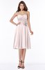 ColsBM Tibby Light Pink Modest A-line Sleeveless Half Backless Knee Length Flower Bridesmaid Dresses