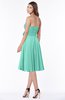 ColsBM Tibby Mint Green Modest A-line Sleeveless Half Backless Knee Length Flower Bridesmaid Dresses