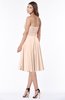 ColsBM Tibby Peach Puree Modest A-line Sleeveless Half Backless Knee Length Flower Bridesmaid Dresses
