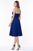 ColsBM Tibby Sodalite Blue Modest A-line Sleeveless Half Backless Knee Length Flower Bridesmaid Dresses