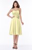 ColsBM Tibby Soft Yellow Modest A-line Sleeveless Half Backless Knee Length Flower Bridesmaid Dresses