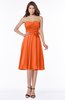 ColsBM Tibby Tangerine Modest A-line Sleeveless Half Backless Knee Length Flower Bridesmaid Dresses