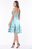 ColsBM Evalyn Aqua Modern A-line Strapless Zip up Satin Plainness Bridesmaid Dresses