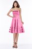 ColsBM Evalyn Carnation Pink Modern A-line Strapless Zip up Satin Plainness Bridesmaid Dresses