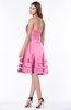 ColsBM Evalyn Carnation Pink Modern A-line Strapless Zip up Satin Plainness Bridesmaid Dresses