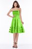 ColsBM Evalyn Classic Green Modern A-line Strapless Zip up Satin Plainness Bridesmaid Dresses