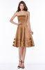 ColsBM Evalyn Light Brown Modern A-line Strapless Zip up Satin Plainness Bridesmaid Dresses