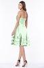 ColsBM Evalyn Light Green Modern A-line Strapless Zip up Satin Plainness Bridesmaid Dresses