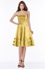 ColsBM Evalyn Misted Yellow Modern A-line Strapless Zip up Satin Plainness Bridesmaid Dresses