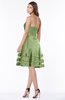 ColsBM Evalyn Moss Green Modern A-line Strapless Zip up Satin Plainness Bridesmaid Dresses