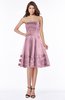 ColsBM Evalyn Silver Pink Modern A-line Strapless Zip up Satin Plainness Bridesmaid Dresses