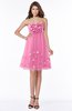 ColsBM Sandy Carnation Pink Romantic A-line Bateau Sleeveless Appliques Bridesmaid Dresses