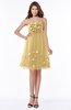 ColsBM Sandy Gold Romantic A-line Bateau Sleeveless Appliques Bridesmaid Dresses