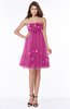 ColsBM Sandy Hot Pink Romantic A-line Bateau Sleeveless Appliques Bridesmaid Dresses