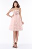 ColsBM Sandy Pastel Pink Romantic A-line Bateau Sleeveless Appliques Bridesmaid Dresses