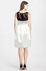 ColsBM Harlee Ivory Gorgeous Scoop Zip up Satin Knee Length Lace Bridesmaid Dresses