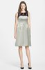 ColsBM Harlee Platinum Gorgeous Scoop Zip up Satin Knee Length Lace Bridesmaid Dresses
