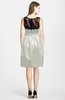 ColsBM Harlee Platinum Gorgeous Scoop Zip up Satin Knee Length Lace Bridesmaid Dresses