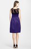 ColsBM Harlee Royal Purple Gorgeous Scoop Zip up Satin Knee Length Lace Bridesmaid Dresses