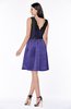 ColsBM Malia Purple Luxury V-neck Sleeveless Satin Knee Length Bridesmaid Dresses