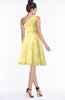 ColsBM Abby Daffodil Glamorous A-line Sleeveless Zip up Knee Length Lace Bridesmaid Dresses