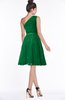 ColsBM Abby Green Glamorous A-line Sleeveless Zip up Knee Length Lace Bridesmaid Dresses