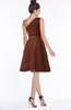 ColsBM Abby Ketchup Glamorous A-line Sleeveless Zip up Knee Length Lace Bridesmaid Dresses