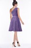 ColsBM Abby Lilac Glamorous A-line Sleeveless Zip up Knee Length Lace Bridesmaid Dresses