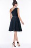 ColsBM Abby Navy Blue Glamorous A-line Sleeveless Zip up Knee Length Lace Bridesmaid Dresses