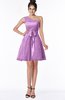 ColsBM Abby Orchid Glamorous A-line Sleeveless Zip up Knee Length Lace Bridesmaid Dresses