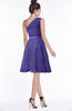 ColsBM Abby Purple Glamorous A-line Sleeveless Zip up Knee Length Lace Bridesmaid Dresses