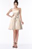 ColsBM Abby Silver Peony Glamorous A-line Sleeveless Zip up Knee Length Lace Bridesmaid Dresses