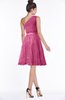 ColsBM Abby Wild Orchid Glamorous A-line Sleeveless Zip up Knee Length Lace Bridesmaid Dresses
