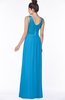 ColsBM Juliet Cornflower Blue Elegant A-line Chiffon Floor Length Lace Bridesmaid Dresses