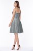 ColsBM Henley Frost Grey Mature Sweetheart Satin Knee Length Lace Bridesmaid Dresses