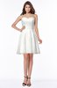 ColsBM Henley Ivory Mature Sweetheart Satin Knee Length Lace Bridesmaid Dresses